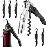 Ensemble de 6 tire - bouchons de sommelier, couteau de sommelier en acier inoxydable, d�capsuleur 3 en ...