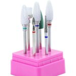 Ensemble de 7 limes � ongles professionnelles en carbure de tungst�ne et c�ramique