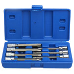 Ensemble de 7 outils � main comprenant des douilles torx 3 / 8  (t25, t30, t40, t45, t50, t55, t60) et ...