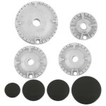 Ensemble 8 chapeaux cuisini�re � gaz pour four, plaque cuisson gaz, couronne br�leur, capuchon flamme, ...