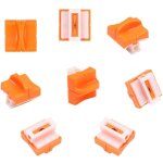 Ensemble de 8 lames de rechange pour le papier guillotine, orange, compatible a4 / a5