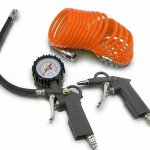 Ensemble d'accessoires  air comprim 3 pices pour tuyau de compresseur soufflette  pression des pneus ...