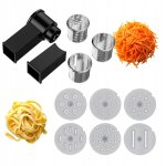 Ensemble d'accessoires pour robot culinaire : r�pe + 6 accessoires pour p�tes