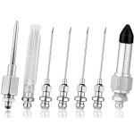 Ensemble aiguille pompe a graisse 7pcs, comprenant 4 buse graissage 2 distributeur graisse 1 adaptateur ...