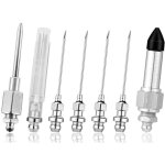 Ensemble aiguille pompe a graisse 7pcs, comprenant 4 buse graissage 2 distributeur graisse 1 adaptateur ...