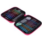 Ensembles d'aiguilles � tricoter circulaires interchangeables en aluminium