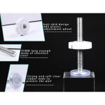 Ensemble blanc de 4 barri�res pour b�b� � clipser avec tige filet�e m10 - accessoires pour barri�res ...