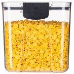 Ensemble de bo�tes de conservation orliya pour la p�tisserie : contenants avec �tiquettes pour farine ...