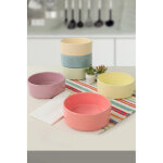 Ensemble de bols en c�ramique set 100% c�ramique gr�s multicolore