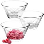 Ensemble de bols en verre elegants pour salades collations desserts - lavables au lave vaisselle