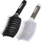 Ensemble de brosses � cheveux en poils de sanglier ? d�m�lant pour cheveux secs / humides, fins / �pais ...