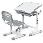 Ensemble bureau et chaise pour enfant avec hauteur réglable et design ergonomique, bureau enfant inclinable ... Ensemble bureau et chaise pour enfant avec hauteur réglable et design ergonomique, bureau enfant inclinable ...