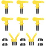 Ensemble de buses de peinture sans air, pointes de machine de pulvrisation rversible, kit de buses ...