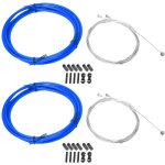 Ensemble de c�bles et gaines de frein et d�railleur pour v�lo accessoires bleus