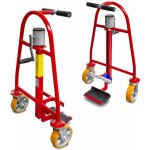 Mw tools ? diable �l�vateur jumel� 600 kg ? hauteur de levage 380 mm ? roues pivotantes 150 mm en aluminium ...