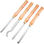 Ensembles de ciseaux a bois 4 pieces, ensemble de burin a bois, outil de tournage en bois de carbure, ...