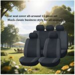 Ensemble complet de housses de si�ges auto (11 pi�ces) - coussins de si�ge classiques toutes saisons ...