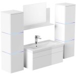 Home deluxe - ensemble complet de meubles de salle de bains wangerooge big made in germany couleur : ...