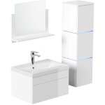 Home deluxe - ensemble complet de meubles de salle de bains wangerooge made in germany couleur : blanc, ...