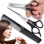 Ensemble de coupe de cheveux vezo : peigne et ciseaux, peigne aiguis�, ciseaux