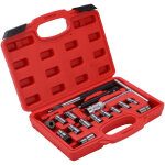 Ensemble de coupe de si�ge d'injecteur diesel, outil de d�montage solide et durable 17 pi�ces en m�tal ...