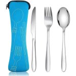 Ensemble de couverts mod�le - acier inoxydable - portable - voyage