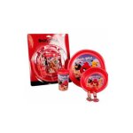 Ensemble djeuner : assiette - verre - couvert - angry birds