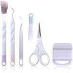 Ensemble de d�sherbage artisanal en vinyle, outil portable et pratique pour sculpter le papier, 5 pi�ces ...