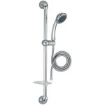 Jacob delafon - ensemble de douche chrom barre flexible et douchette 3 jets e14330 cp