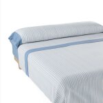 Ensemble de draps azul nalui vega tissu en polycoton, lavable  30 et facile  repasser.