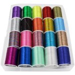 Ensemble de fils  broder mtalliques pour bricolage, portables, manuels, pour la maison (multicolore) ...
