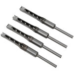 Ensemble de forets carr�s pour le travail du bois � roulement en acier pour mortaiseuse pour le travail ...