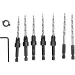 Ensemble de forets � fraiser le bois chanfrein � bois foret conique fraise � t�te fraise al�soir