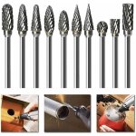 Ensemble de fraises rotatives carbure de tungst�ne double tranchant pour outil rotatif, m�ches de meuleuse ...