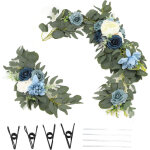 Ensemble de guirlande de fleurs artificielles pour arche de mariage, d�coration de c�r�monie et r�ception, ...