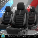 Ensemble de housses de sige auto otom limited 102 noir / gris 3 - zip