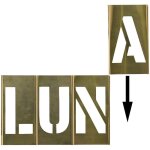 Ensemble de lettres de 36 pochoirs pour peinture hauteur 50 mm limit cal50 Ensemble de lettres de 36 pochoirs pour peinture hauteur 50 mm limit cal50