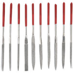 Ensemble de limes � aiguilles, 10 pi�ces, durcies, robustes, durables, poign�e confortable, limes � bijoux ...