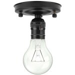 Ensemble de luminaires suspendus, vintage support de plafond industriel vintage e26 / e27 pendant ampoule ...