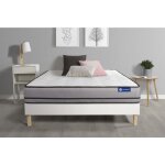 Actisom - ensemble matelas actimemo 90x190cm 2 faces à mémoire de forme 3zones de confort + sommier kit ... Actisom - ensemble matelas actimemo 90x190cm 2 faces à mémoire de forme 3zones de confort + sommier kit ...