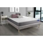 Actisom - ensemble matelas actimemo dream mmoire de forme 160x200 cm 5zones de confort + sommier kit ...