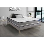 Actisom - ensemble matelas latex + mmoire de forme actilatex pur 140x190cm 3zones de confort + sommier ...