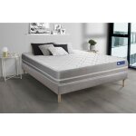 Ensemble matelas latex + mmoire de forme actilatex touch 160x200 3zones de confort + sommier kit gris ...
