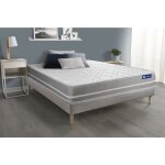 Actisom - ensemble matelas ressorts ensach�s actiflex touch 140x200 3zones de confort + sommier kit gris ...