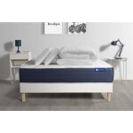 Ensemble matelas sommier actilatex sleep 200 x 200 cm 2 oreillers et couette latex et mmoire de forme ...