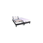 M&s - ensemble matelas + sommier tte et pieds relevable 2x80x200cm