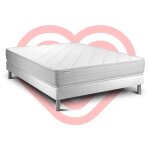 Vitalit - ensemble matelas sommier vitalmemo 160 x 200 - couleur: blanc