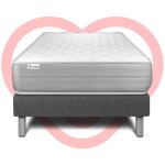 Vitalit - ensemble matelas sommier vitalmemo 90 x 190 - couleur: gris