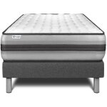 Vitalit - ensemble matelas sommier vitalpower recover 90 x 200 - couleur: gris