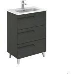 Ensemble de meubles de salle de bain avec 3 tiroirs compacts vitale - royo couleur : gris nature - options ... Ensemble de meubles de salle de bain avec 3 tiroirs compacts vitale - royo couleur : gris nature - options ...